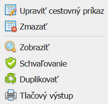 Cestovné príkazy