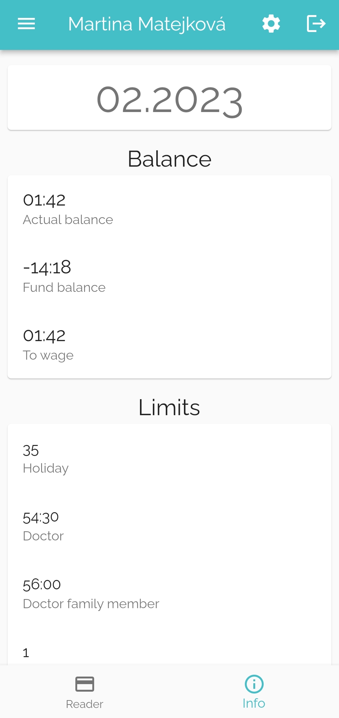 Balance and limits