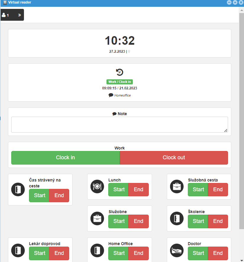 Login through webReader