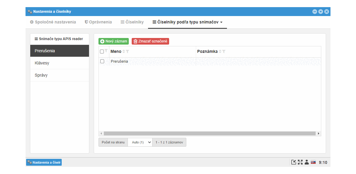 Snímače typu Apis reader