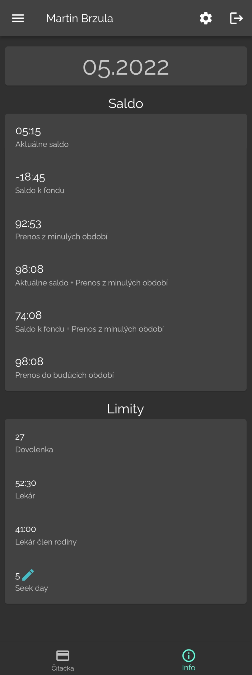 Saldo a limity