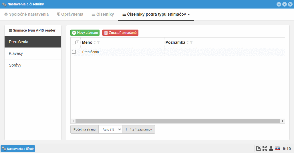 Snímače typu Apis reader