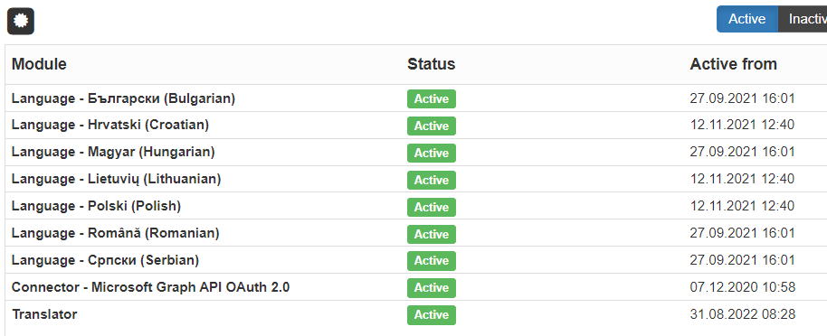 Module management