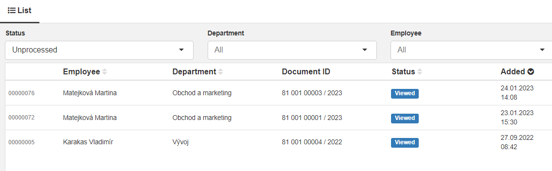 Manage requests