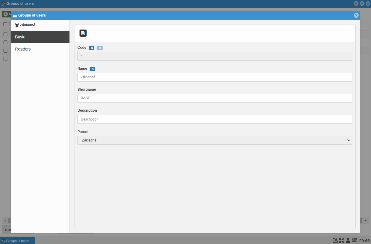 Groups of users - Directorate