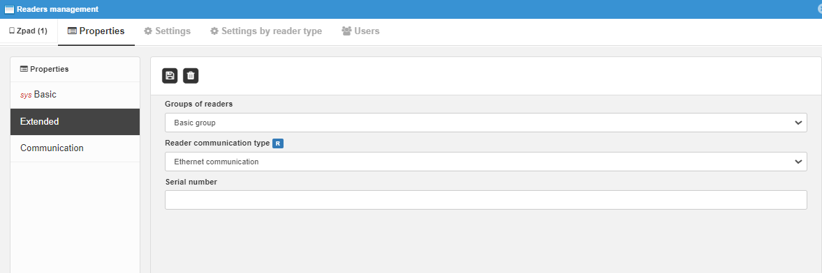 Completed record in reader management