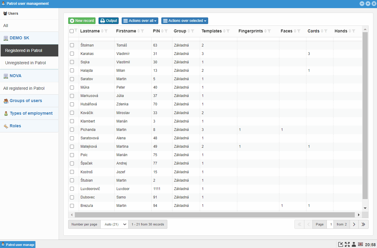 User management