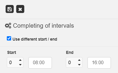 Completing intervals 1