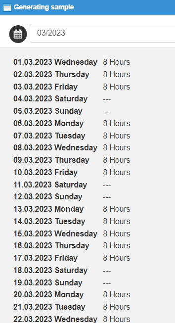 Check generating