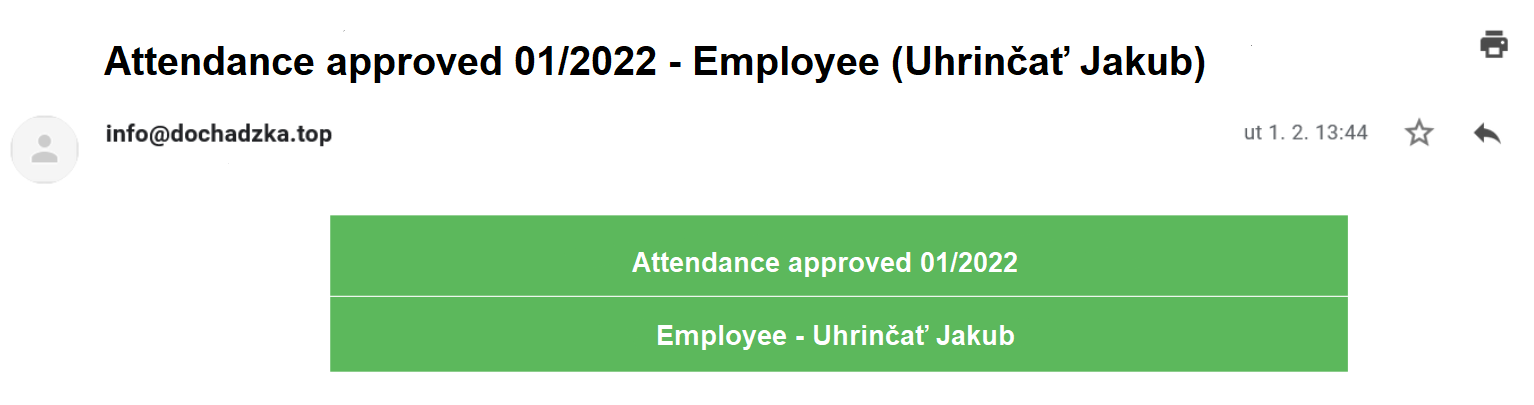 E-mail approval